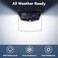 CLAONER Solar Lights Outdoor 128 LED6 Packs Solar Motion Sensor Lights 3 Working Modes Outdoor Lights with 270 Wide Angle Wireless IP65 Waterproof Security Light for Fence Patio Cold White