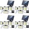 CLAONER Solar Outdoor Lights Motion Sensor 3500LM 288 LED Solar Security Lights with Remote Control IP67 Waterproof 4 Heads Flood Lights with 164ft Cable 4 Modes Wall Lights4 Pack