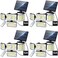 CLAONER Solar Outdoor Lights Motion Sensor 3500LM 288 LED Solar Security Lights with Remote Control IP67 Waterproof 4 Heads Flood Lights with 164ft Cable 4 Modes Wall Lights4 Pack