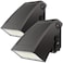 HYPERLITE LED Wall Pack 40W 5200lm 5000K 090Adjustable ETL Certified 2PACK Wall Pack Lights Outdoor LED Small Wall Pack Downlight for Garage Yard Shop Doorway Barn Alleyways Entryway