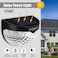 KBP Solar Fence Lights Outdoor Decorative Garden Lights Waterproof Wall Lights for Patio Yard Stairway Black