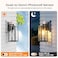 PARTPHONER Dusk to Dawn Outdoor Light Fixtures Wall Mount Sensor Porch Lights AntiRust Exterior Wall Sconce Lighting Lamp Waterproof Wall Lantern for Doorway Garage 2Pack