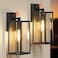 PARTPHONER Dusk to Dawn Outdoor Light Fixtures Wall Mount Sensor Porch Lights AntiRust Exterior Wall Sconce Lighting Lamp Waterproof Wall Lantern for Doorway Garage 2Pack