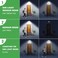 Tryme 45LEDs Solar Lights Outdoor Clip Motion Sensor Lights 3 Modes 3 Mounting Ways IP65 Waterproof Security Light for Chain Link Fence Camping Gate 2 Pack