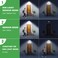 Tryme 45LEDs Solar Lights Outdoor Clip Motion Sensor Lights 3 Modes 3 Mounting Ways IP65 Waterproof Security Light for Chain Link Fence Camping Gate 2 Pack