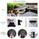 Tryme 45LEDs Solar Lights Outdoor Clip Motion Sensor Lights 3 Modes 3 Mounting Ways IP65 Waterproof Security Light for Chain Link Fence Camping Gate 2 Pack