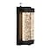 Elimegan Black Wall Sconce with K9 Crystal Bubble and Dusk to Dawn Sensor Exterior LED Wall Mounted Light Modern Porch Lantern Light Fixture for Indoor and Outdoor