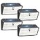 APILAB Upgraded Solar Lights Outdoor 4 Pack 418 LED Motion Sensor Outdoor Lights 3 Modes Security Light IP65 Waterproof Solar Powered Wall Light for Outside Yard Garage Deck Fence