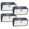 APILAB Upgraded Solar Lights Outdoor 4 Pack 418 LED Motion Sensor Outdoor Lights 3 Modes Security Light IP65 Waterproof Solar Powered Wall Light for Outside Yard Garage Deck Fence