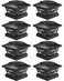 Davinci Lighting Renaissance Solar Outdoor Post Cap Lights Includes Bases for 4x4 5x5 6x6 Posts Bright LED Light Slate Black 8 Pack