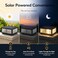 DAHGEO Solar Outdoor Post Light Luxury Modern Solar Outdoor Column Lights Fence Deck Post Cap Light with IP65 Waterproof Pillar Lights Outdoor for Flat Surface Patio Garden Column Cap Light