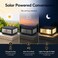 DAHGEO Solar Outdoor Post Light Luxury Modern Solar Outdoor Column Lights Fence Deck Post Cap Light with IP65 Waterproof Pillar Lights Outdoor for Flat Surface Patio Garden Column Cap Light