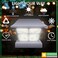 GreenLighting Evolve White Solar Post Cap Lights 4x4 Post Caps and Outdoor Post Lights Waterproof Solar Lights for Fence Posts Solar Post Lights fit 4x4 5x5 VinylPVC White 4 Pack