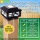 GreenLighting Modern Solar Post Cap Lights Fits 4x4 Wood 4x4 5x5 PCVVinyl Outdoor Solar Powered Light Fence Post Landscaping Deck Garden Bright LED Waterproof Black 12 Pack