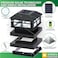 GreenLighting Modern Solar Post Cap Lights Fits 4x4 Wood 4x4 5x5 PCVVinyl Outdoor Solar Powered Light Fence Post Landscaping Deck Garden Bright LED Waterproof Black 12 Pack