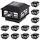 GreenLighting Modern Solar Post Cap Lights Fits 4x4 Wood 4x4 5x5 PCVVinyl Outdoor Solar Powered Light Fence Post Landscaping Deck Garden Bright LED Waterproof Black 12 Pack