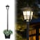Kemeco Solar Post Light ST4311AHP Dusk to Dawn Outdoor Bright Post Lamp with Planter for Lawn Yard Garden Patio Deck Walkway Landscape Decor LampPlanter