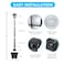 Kemeco Solar Post Light ST4311AHP Dusk to Dawn Outdoor Bright Post Lamp with Planter for Lawn Yard Garden Patio Deck Walkway Landscape Decor LampPlanter
