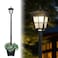 Kemeco Solar Post Light ST4311AHP Dusk to Dawn Outdoor Bright Post Lamp with Planter for Lawn Yard Garden Patio Deck Walkway Landscape Decor LampPlanter