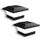 T-SUN TSUN Solar Post Lights Waterproof Outdoor Solar Post Cap Lights for 4X4 Wooden Posts 6000K Cool White LED Lighting Deck Patio Garden Decor Fence2 Pack