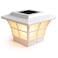 Classy Caps SL079W Prestige Solar Post Cap White HighPerformance Solar LED Lights fits 35x35 4x4 Posts Durable PVC Vinyl Construction WeatherResistant Ideal for Decks Fences