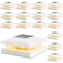 JOFIOS Solar Post Cap Lights Outdoor 16pack White Waterproof Solar Powered Deck Fence Post Lights Fit 4x4 WoodVinyl Posts Bright Warm White Solar Cap Light Decorate Deck Patio Porch Fence