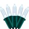 YULETIME 200 Cool White LED Christmas Lights 66 ft Green Wire String Light