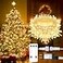 suddus 100 LED String Lights with Remote Control 33ft Connectable Clear Wire Fairy Lights 8 Modes Timer Dimmable Waterproof Plug in Twinkle Lights for Bedroom Patio Christmas Tree Warm White