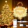 suddus 100 LED String Lights with Remote Control 33ft Connectable Clear Wire Fairy Lights 8 Modes Timer Dimmable Waterproof Plug in Twinkle Lights for Bedroom Patio Christmas Tree Warm White