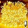 Minetom Christmas Tree Lights Outdoor 200 LED 10 Ft Firecrackers String 12 Modes Timer Waterproof Connectable Plugin Twinkle Fairy Lights for Xmas Tree Garland Party