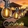 DAMAING Outdoor String Lights 200FT Waterproof Globe String Lights with 104 Shatterproof G40 LED bulbs Dimmable Connectable Patio Light String Lights for hanging Bistro Backyard Gazebo2Pack x 100ft