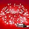 JMEXSUSS 66ft 200 LED Red String Lights Plug in