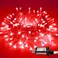 JMEXSUSS 66ft 200 LED Red String Lights Plug in