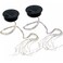 ASDFG 2 Pack Solar Watering Can String Lights Round Solar Panel Outdoor Waterproof 32 Ft LED Copper Wire Hanging Lanterns Battery Box Replacement Accessories WarmCold