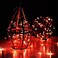ANJAYLIA String Lights 165Ft5M 50leds Bright Light Party Home Festival Decorations Battery Operated LightsRed