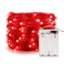 ANJAYLIA String Lights 165Ft5M 50leds Bright Light Party Home Festival Decorations Battery Operated LightsRed