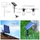 Brightech Ambience Pro Solar Powered LED Outdoor String Lights 27 Ft Commercial Waterproof Patio Lights with Flaming Flickering Bulbs Shatterproof String Lights for Your Halloween Porch Deck