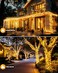 Brightown 2 Pack Solar String Lights Outdoor Waterproof 92Ft 240 LED Solar Lights Outdoor with 8 Modes Outdoor Light Solar Powered for Patio Yard Tree Garden Party Decorations Warm White