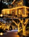 Brightown 2 Pack Solar String Lights Outdoor Waterproof 92Ft 240 LED Solar Lights Outdoor with 8 Modes Outdoor Light Solar Powered for Patio Yard Tree Garden Party Decorations Warm White