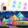 DeckTok Permanent Outdoor Lights Pro 100ft RGBWW 60LM TripleLED Smart Lights Outdoor Decorations with 79 Scene Modes IP67 Waterproof Work with Alexa Google Assistant