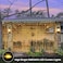 echosari Curtain Lights Battery Operated 200 LED Curtain Fairy Lights 6666ft with Remote Timer Outdoor Wall Light Fully Waterproof for Wedding Backdrops Bedroom Decor Warm White
