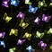 Joyathome Butterfly Decorative Solar String Lights 177ft 36 Led Outdoor Waterproof Garden Lights for Home Yard Decoration Cool White
