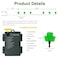 LJLNION St Patricks Day String Lights Outdoor 50 LED 16 FT Shamrocks Decorative Green Leaf Lights Battery Operated 8 Lighting Modes Timer Waterproof for Home Garden Party Decoration 2 Pack