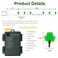LJLNION St Patricks Day String Lights Outdoor 50 LED 16 FT Shamrocks Decorative Green Leaf Lights Battery Operated 8 Lighting Modes Timer Waterproof for Home Garden Party Decoration 2 Pack