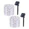 Lomotech Solar String Lights Outdoor 2 Pack Total 66ft 200LED Solar Fairy Lights Waterproof 8 Modes Twinkle Lights for Outdoor Patio Garden Yard Party Wedding Tree Decoration White