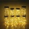 Miaro 8 Pack Mason Jar Lights 20 LED Solar Fairy String Lights Lids Insert for Garden Deck Patio Party Wedding Christmas Decorative Lighting Fit for Regular Mouth Jars with Hangers No Jars