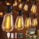 Skoiuc Solar String Lights Outdoor Waterproof with Remote Timer LED Shatterproof ST38 Bulbs USB Solar Powered Patio Lights for Backyard Porch Garden Wedding Christmas Decor 25FT