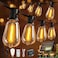 Skoiuc Solar String Lights Outdoor Waterproof with Remote Timer LED Shatterproof ST38 Bulbs USB Solar Powered Patio Lights for Backyard Porch Garden Wedding Christmas Decor 25FT