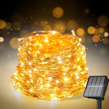 Selarlyt 200 LED 72Ft Solar String Lights for Outside Solar Fairy Lights for Outside Waterproof with 8 Modes Twinkle Light for Patio Tree Christmas Party Wedding DecorWarm White