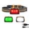 EverBrite Rechargeable Headlamp 350 Lumens Red Green White Light Tail Light 7 Modes with Memory Function Stepless Dimming 30 Adjustable Head Lamp for Trail Running Camping Hunting